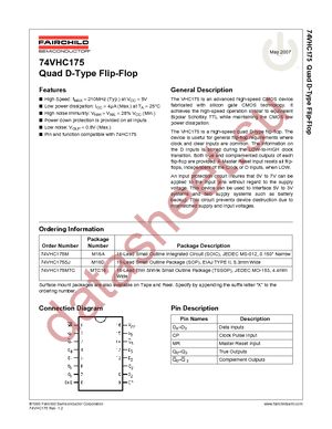 74VHC175MTC datasheet  